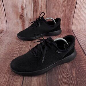 Kizik M10 W11.5 Madrid Eco Knit Black Hands Free Lace Up Sneaker Comfort Shoes
